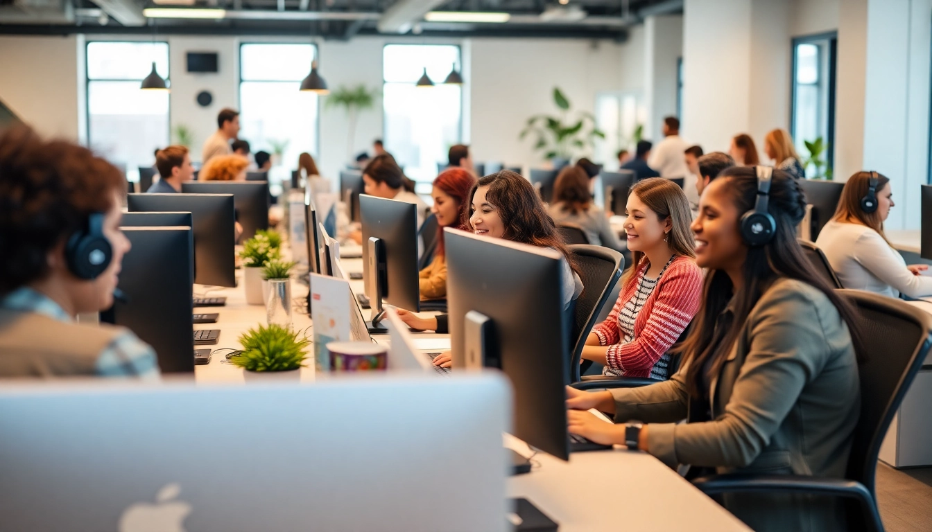 Dynamic professionals at a call center in Tijuana providing exceptional customer service.