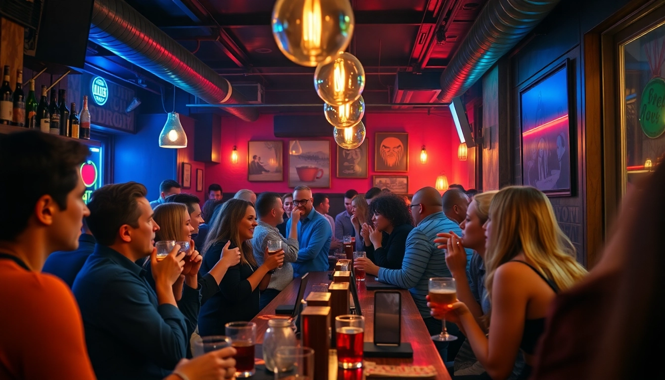 Enjoy the vibrant ambiance of an afterwork party berlin with friends at a trendy bar.