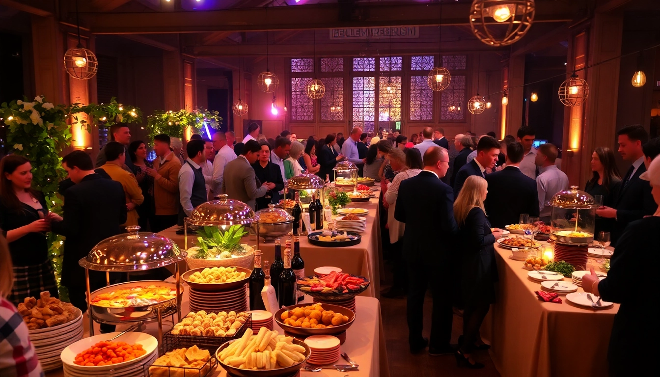 Delicious array of dishes showcasing Partyservice Berlin's catering skills at an outdoor event.