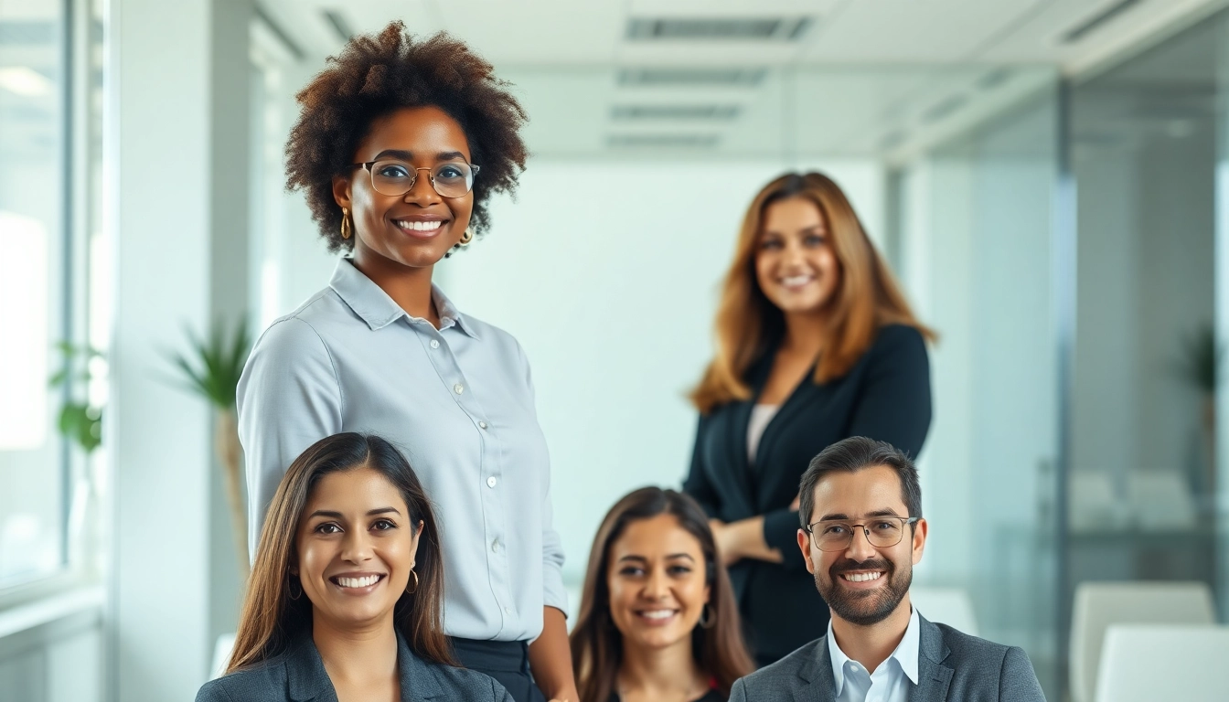 Capture stunning company headshots in a modern office setup showcasing professional attire and warm lighting.