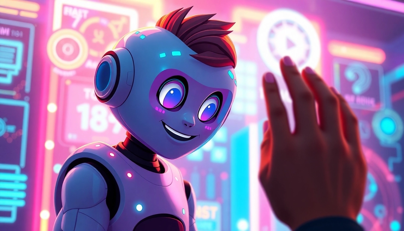 Interact with character ai 18+ in a vibrant, fun, and engaging digital environment.