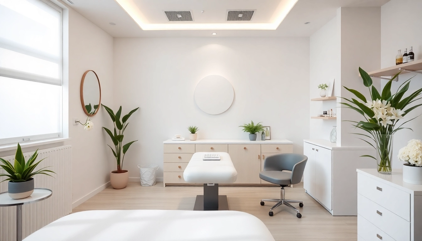 Administering a Fett-weg Spritze treatment in a peaceful clinic, showcasing expert hands and focus on patient comfort.