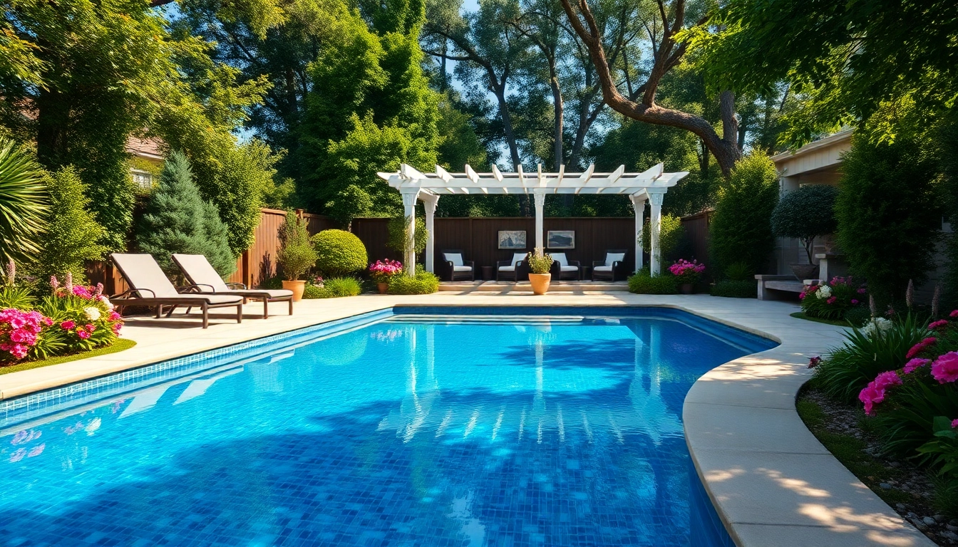Create a stunning custom pool design that enhances relaxation in a serene backyard environment.