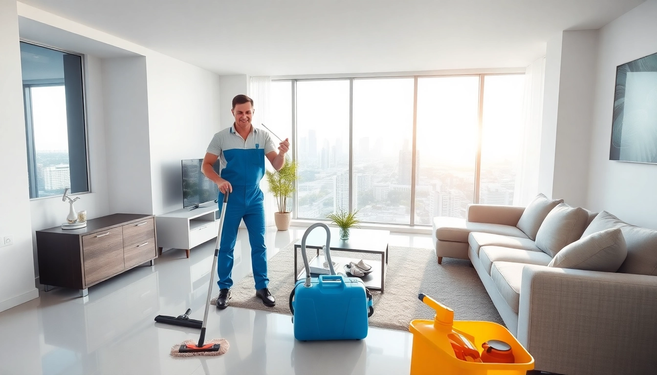 Efficient bond cleaning Brisbane service revitalizing a modern apartment.