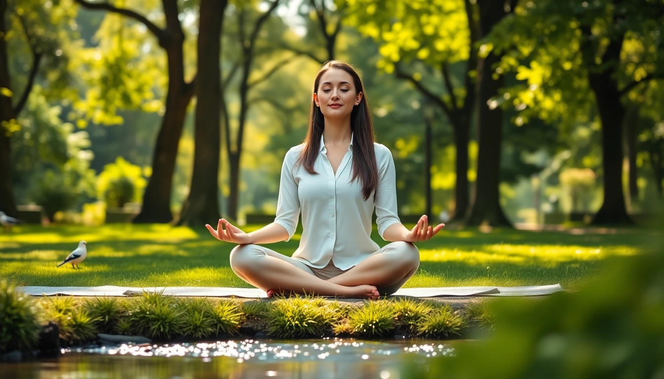 Practicing mindfulness in nature to effectively deal with stress and cultivate relaxation.