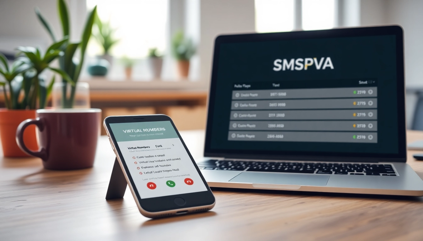 Engage with the SMSPVA interface using virtual phone numbers on laptops and smartphones.
