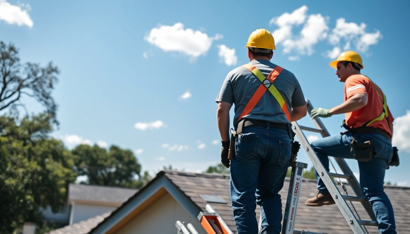 Licensed and insured roofers Austin completing a roof installation, demonstrating professionalism and expertise.