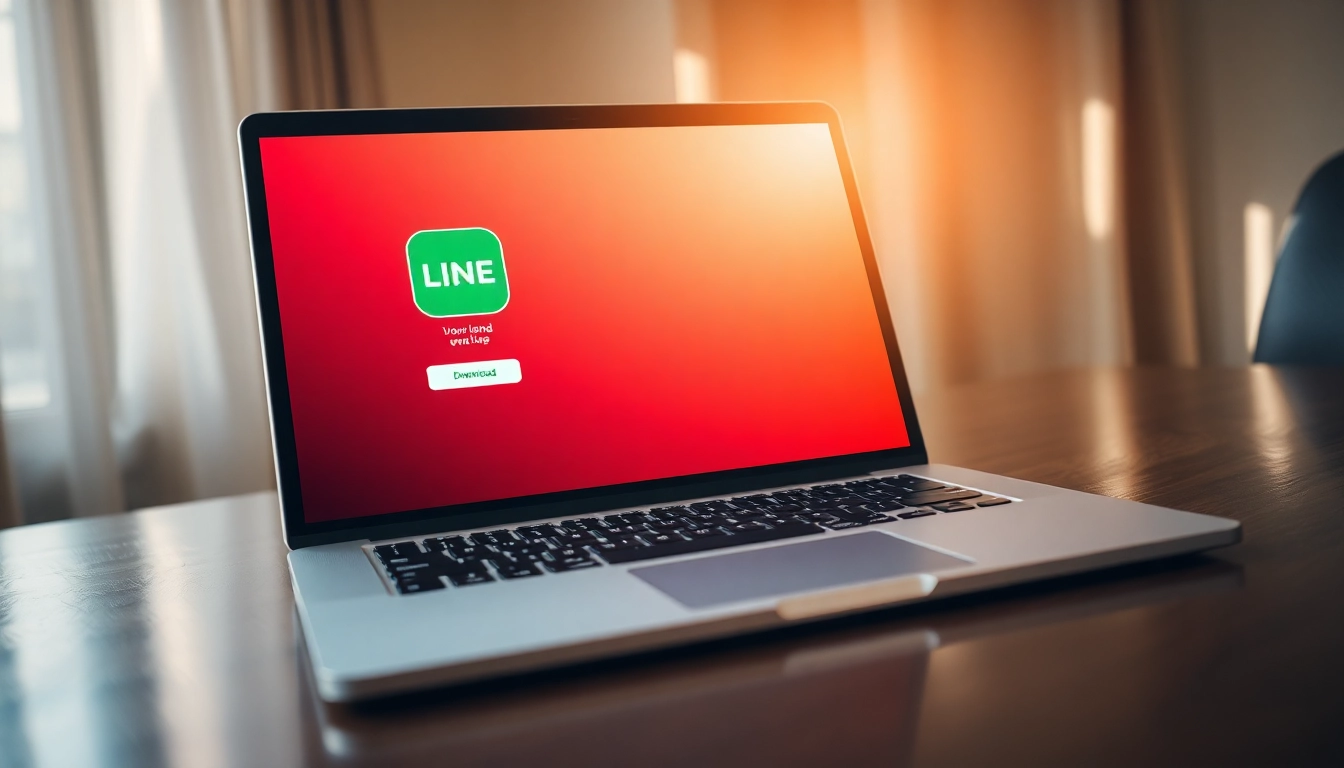 Download the LINE app on your PC with line电脑版下载 showcasing an intuitive interface.