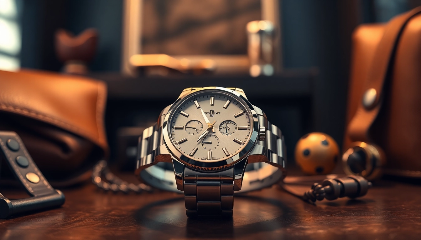 Herren Armbanduhr, elegant and luxurious wristwatch displayed with a sophisticated background.
