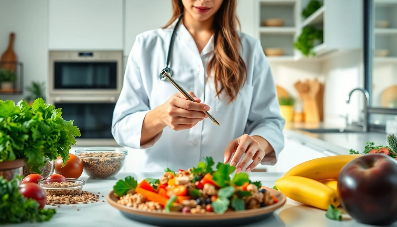 Discover the best diet system through nutritious food analysis in a modern kitchen.