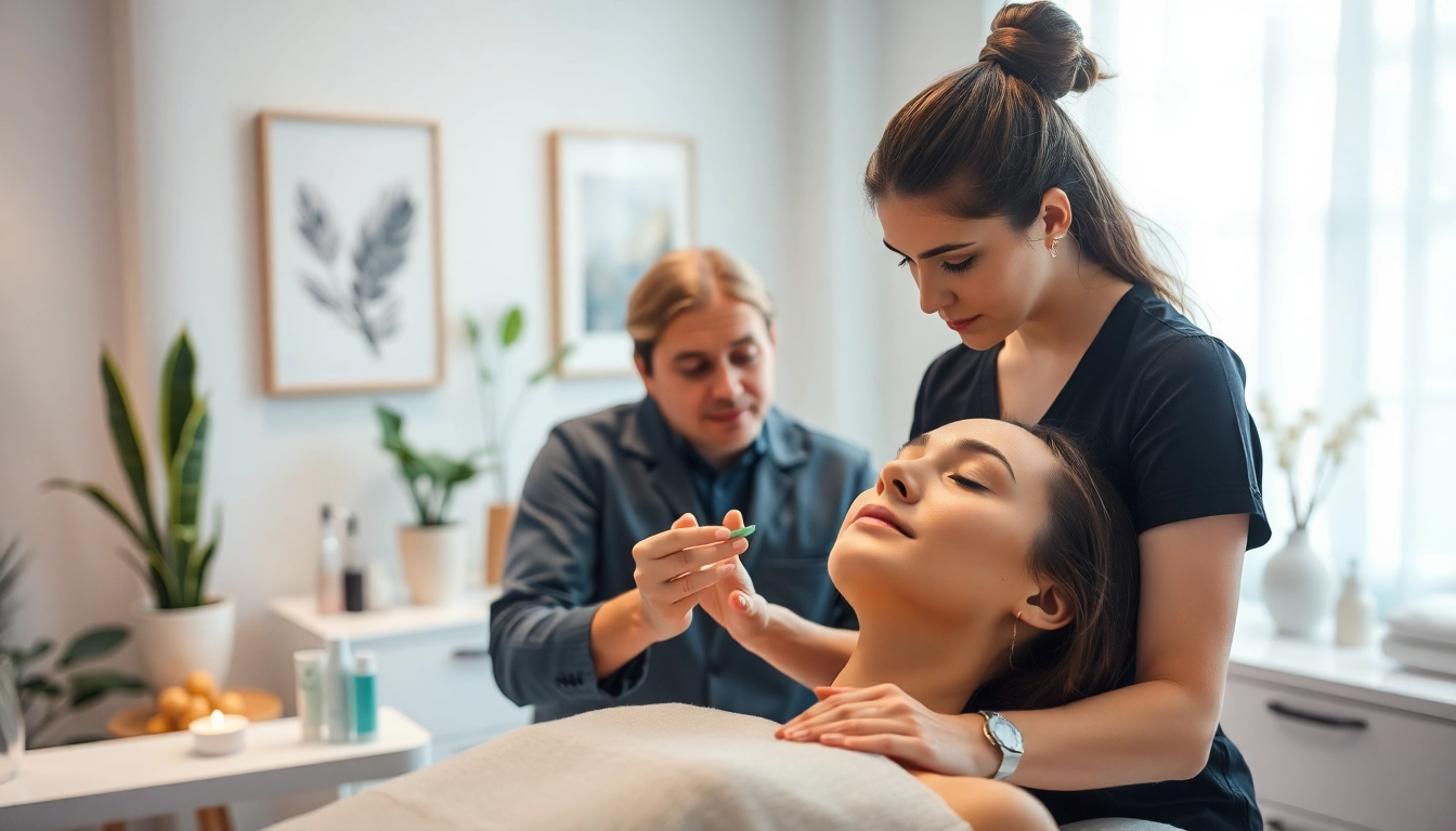 Enhancing profile balancing technique during a medspa treatment session.