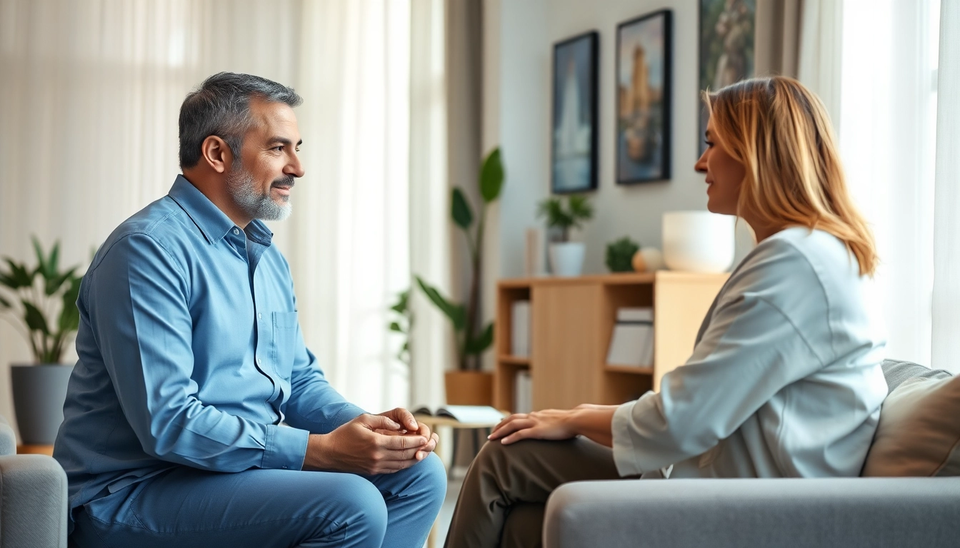 Facilitating psychotherapy dubai session in a tranquil, professional environment.